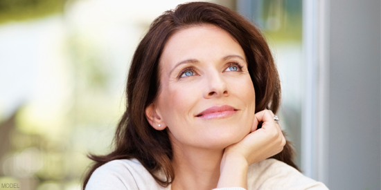 Woman looking up