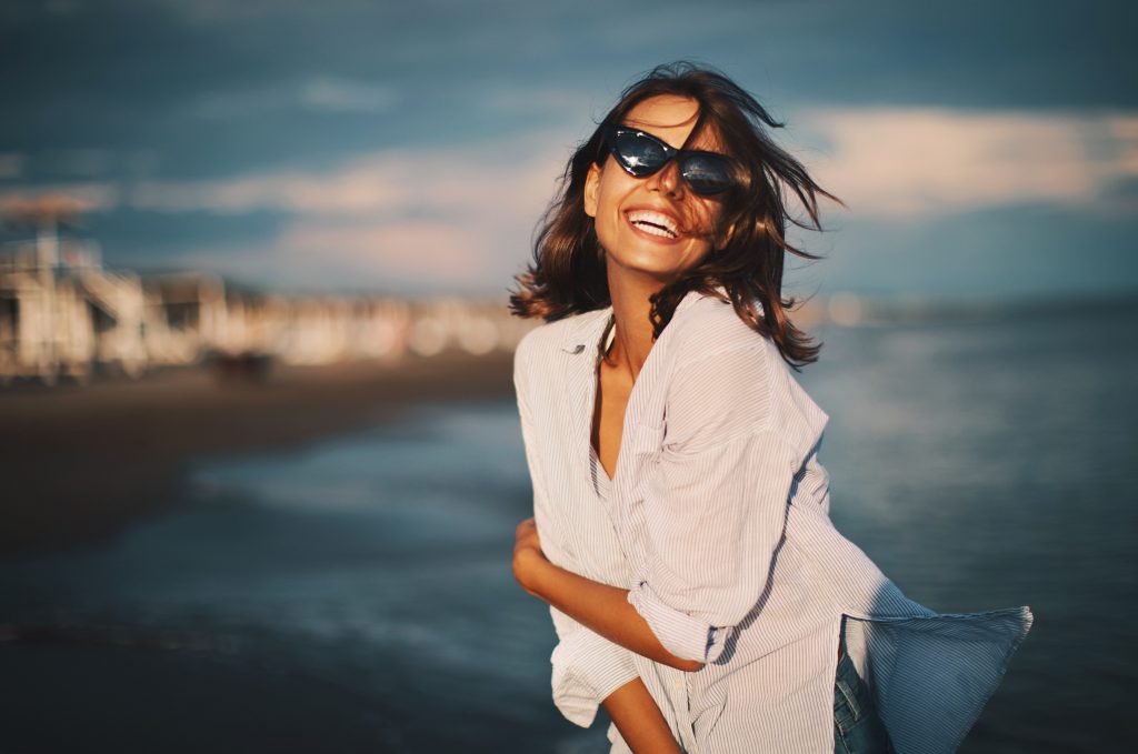 Woman on the beach